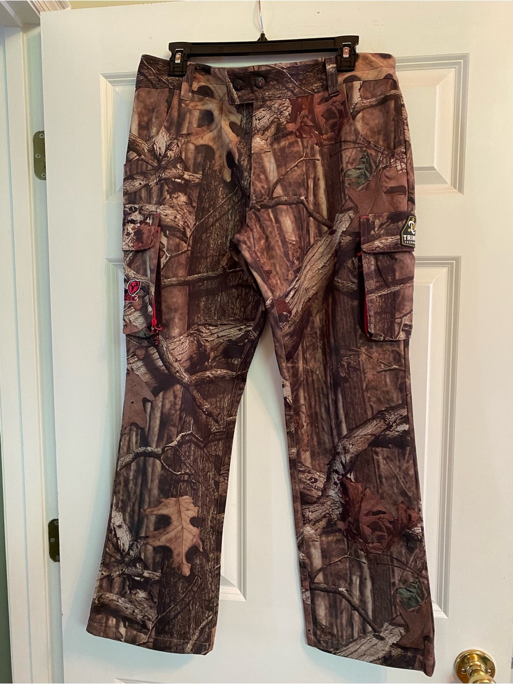 Scent Blocker Camo Women's Cargo Pants - Brown Woodland Print